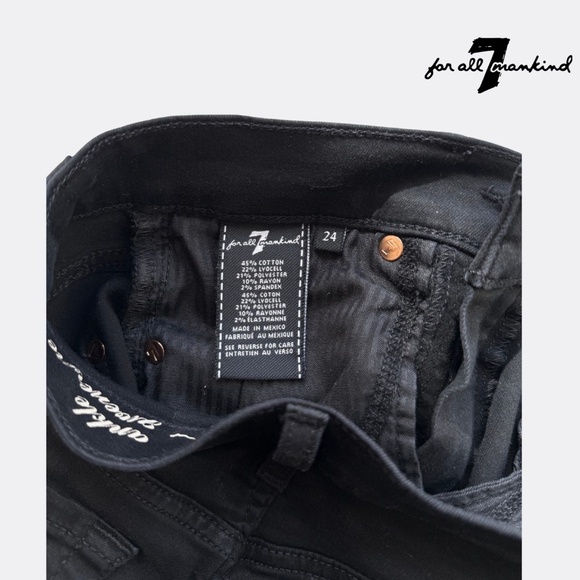 7 For All Mankind Women’s Gwenevere Ankle Skinny Mid Rise Jeans – Size 24 – B - Picture 7 of 8